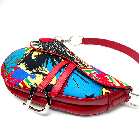 Christian Dior Sattel Bob Marley Handtasche Multicolor WS1256