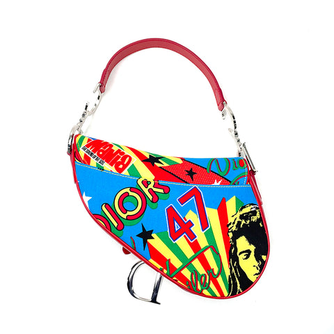 Christian Dior Sattel Bob Marley Handtasche Multicolor WS1256