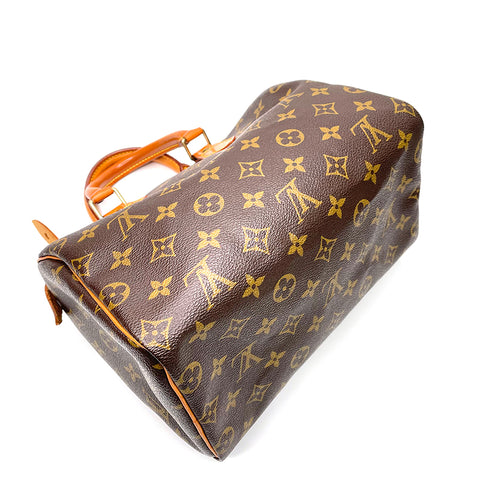 ルイ・ヴィトン LOUIS VUITTON モノグラム スピーディー25 1995年 ハンドバッグ PVC ブラウン WS2535