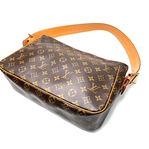 Louis Vuitton Louis Vuitton Monogramm Viva City 1999 Umhängetasche PVC Brown WS2531