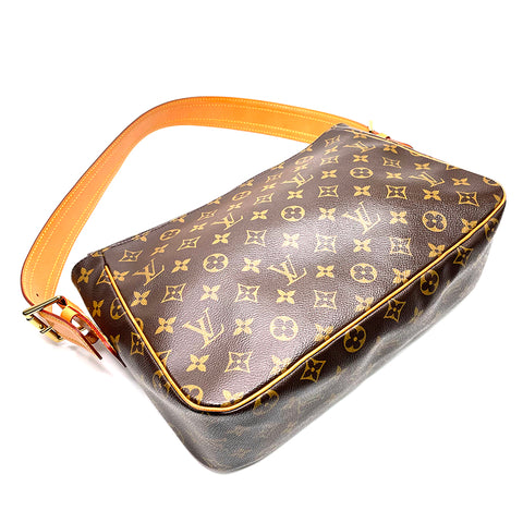 Louis Vuitton Louis Vuitton Monogramm Viva City 1999 Umhängetasche PVC Brown WS2531