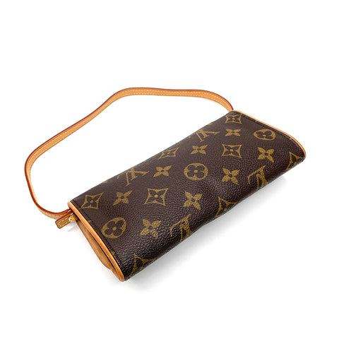 ルイ・ヴィトン LOUIS VUITTON ポシェットツイン ショルダーバッグ PVC ブラウン WS2539