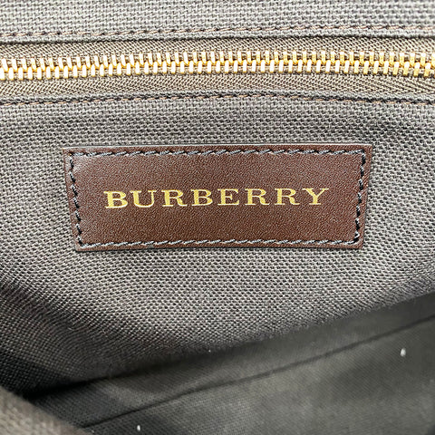 バーバリー BURBERRY チェックトートバッグ トートバッグ キャンバス ベージュ WS2263