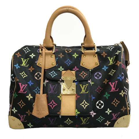Louis Vuitton LOUIS VUITTON Monogram Speedy 30 M92642 Mini Boston Handbag PVC Leather Multicolor P11884