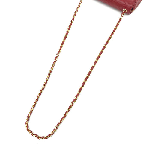 Chanel Chanel Dekakoko Matrasse Push Rock -Ketten -Umhängetasche Leder rot C3147