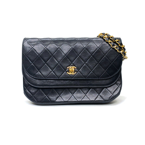 Chanel W-Chain Sac à bain Sac à bandoulière Lambe Black WS1702
