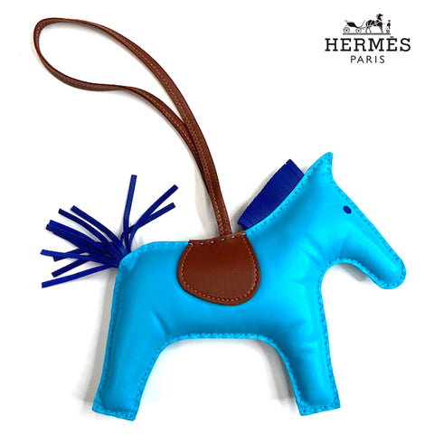 Hermes Rodeo GM 2018 Charm Lambe Blue X Brown WS2604