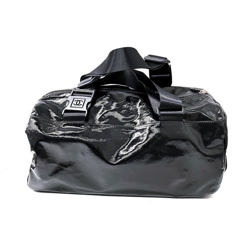 chanel travel ligne duffel bag Chanel SPORT LINE Handbag Boston Bag Sports Line Coco Mark Large Capac – NUIR VINTAGE