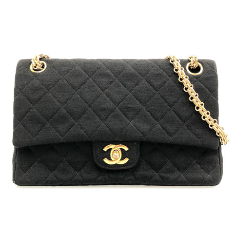 香奈儿双襟翼Matelasse转弯锁链肩袋球衣黑色C1329