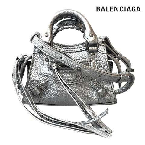 Balenciaga Balenciaga Super Nano Neoclassic 2way Hand Mini Sac à bandoulière en cuir P12120