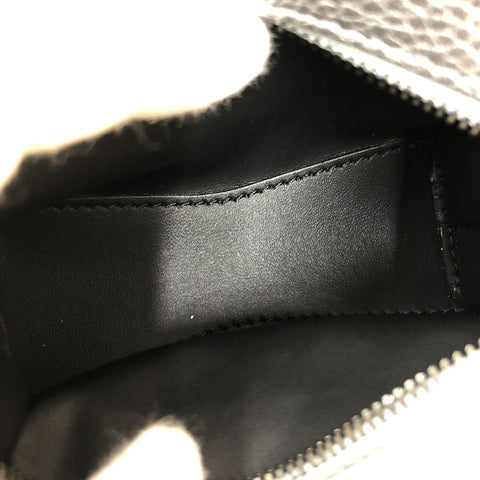 BALENCIAGA BALENCIAGA超级纳米新古典2Way手工迷你肩袋皮革银色P12120