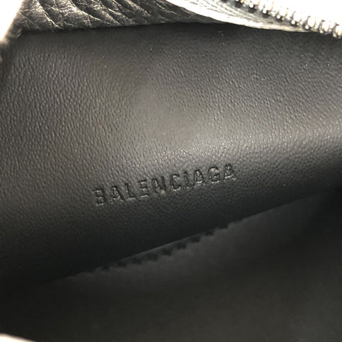 BALENCIAGA BALENCIAGA超级纳米新古典2Way手工迷你肩袋皮革银色P12120