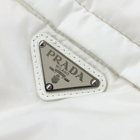 Prada Prada Triangle徽标下夹克白色EITM0145