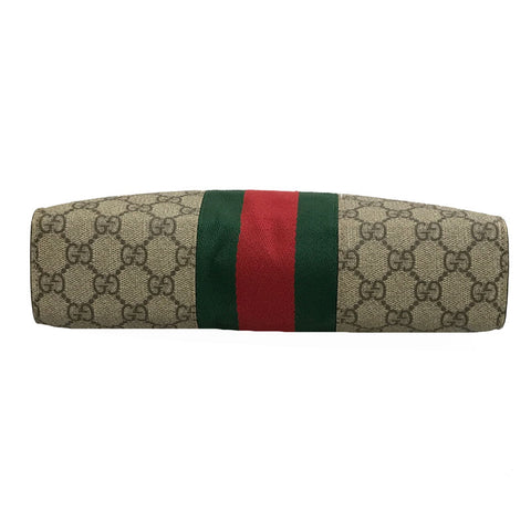 Gucci Gucci GG Sprem Sherry Line Clutch Bag PVC Leder Braun P12113