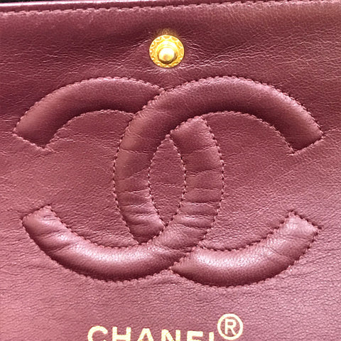 Chanel Chanel Doppelklappe Mattesequet -Burlenketten -Umhängetasche Leder Black P12132