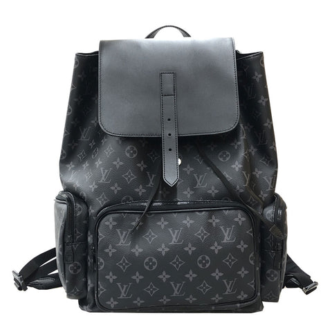 ルイ・ヴィトン LOUIS VUITTON モノグラムエクリプス M45538 トリオ リュック・デイパック PVCレザー ブラック P12245