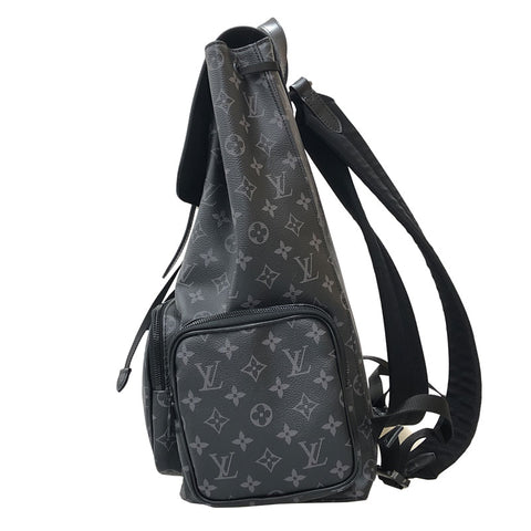 ルイ・ヴィトン LOUIS VUITTON モノグラムエクリプス M45538 トリオ リュック・デイパック PVCレザー ブラック P12245