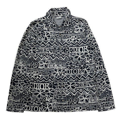 克里斯蒂安·迪奥(Christian dior Stussy Stussy)Stussy合作徽标编织海军X White P12263