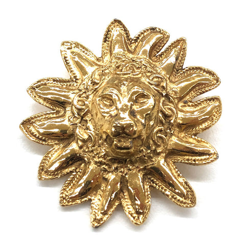 Chanel Chanel Lion Brosche Gold C2694
