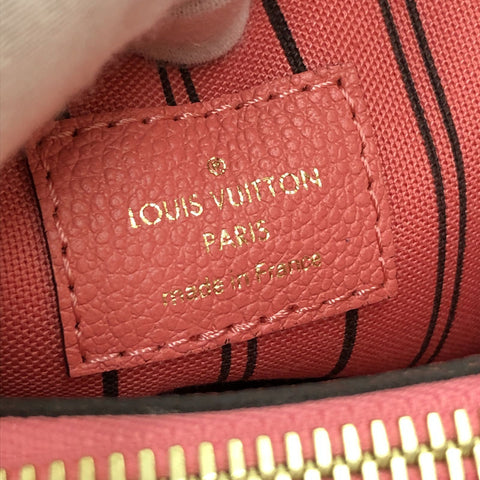 ルイ・ヴィトン LOUIS VUITTON モノグラム アンプラント モンテーニュBB M42295 2WAY ショルダーバッグ レザー ピンク P12369