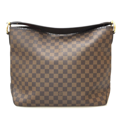 Louis Vuitton Damier Delight Volle PM N41459 Handtasche PVC Leder Brown P12371