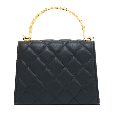 Chanel CHANEL Matrasse Coco Mark Chain Shoulder Bag Leather Black EIT0 –  NUIR VINTAGE