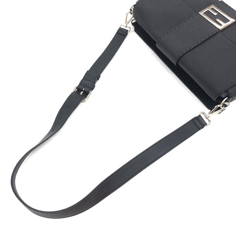 フェンディ FENDI バケットラージ 3WAY ハンド ボディ ショルダーバッグ レザー ブラック P12525