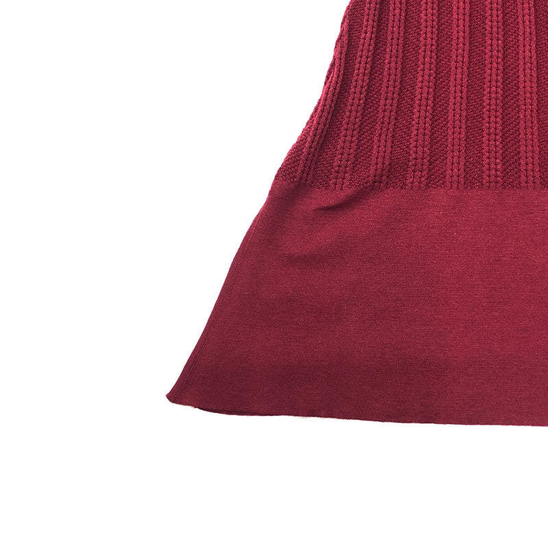 Y/PROJECT ワイプロジェクト ロングニット ワンピース ワインレッド