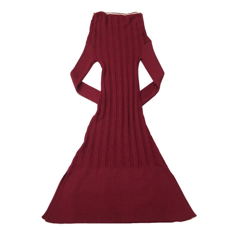 Y/Project Wy Project Long Knit One Piece Wine Red EITM0001