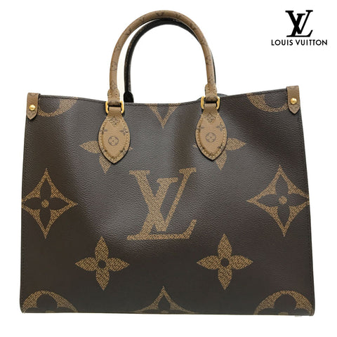 ルイ・ヴィトン LOUIS VUITTON モノグラム ジャイアント オンザゴーMM M45321 ショルダーバッグ PVCレザー ブラウン P12275