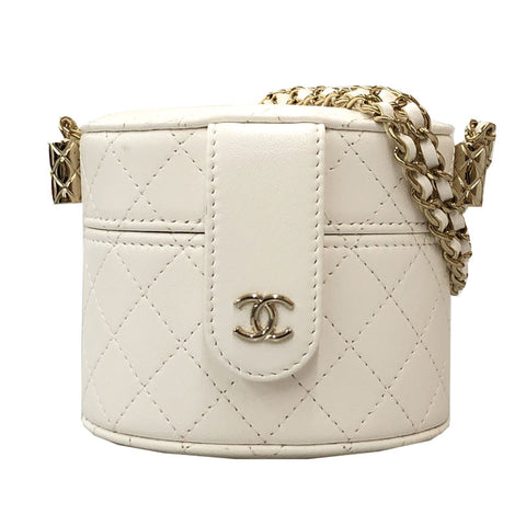 Chanel CHANEL Vanity Minima Trasse Chain Shoulder Bag Leather