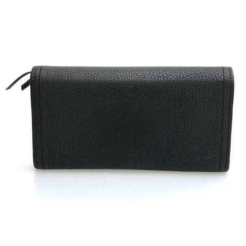 Balenciaga BALENCIAGA Logo Wallet Leather Black C2991