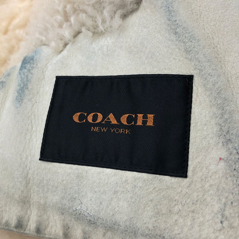 Coach Coach Leather Mouton Court White X Black Eitm0099