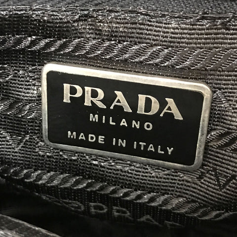 プラダ PRADA ロゴ ショルダーバッグ ナイロン ブラック P12299