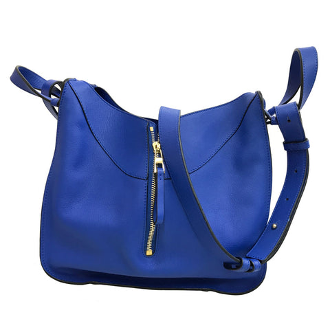 Loewe Loewe Anagram Hmmock Umhängetasche Leder Blau P12304