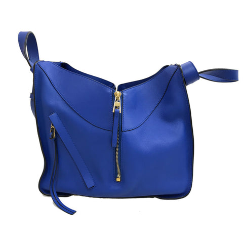 Loewe Loewe Anagram Hmmock Umhängetasche Leder Blau P12304