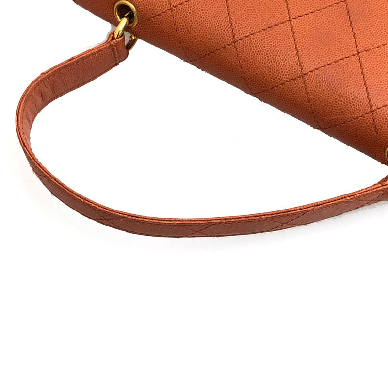 シャネル CHANEL キャビアスキン マトラッセ ターンロック