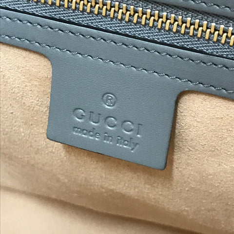 グッチ GUCCI グッチシマ 2WAY ハンド ショルダーバッグ レザー グレー P12311