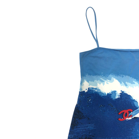chanel surf mini dress Chanel Vintage Surf Dress by Chanel
