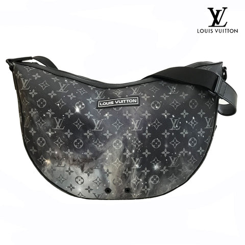 Louis Vuitton Louis Vuitton Monogramm Galaxy Alpha Hobo M44164 Umhängetasche PVC Leder Schwarz EIT0525P12322