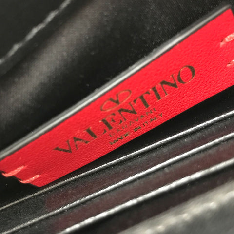 Valentino Valentino Logo Clutch Bag Leder Black P12326