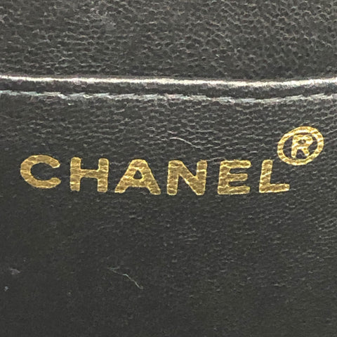 シャネル CHANEL マトラッセ ココマーク ラウンドバニティ ハンドバッグ エナメル ブラック×ホワイト C1864