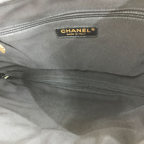 Chanel Chanel Matrasse Coco Mark Chain Umhängetasche Leder beige EIT0374