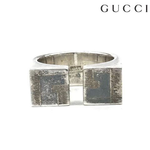 Gucci Logo SV925 Größe 13 Ring Silber P11307