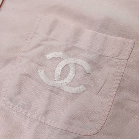 Chanel CHANEL Logo Long Sleeve Shirt Pink P11115