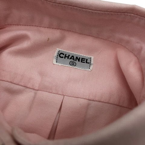 シャネル CHANEL ロゴ 長袖シャツ ピンク P11115