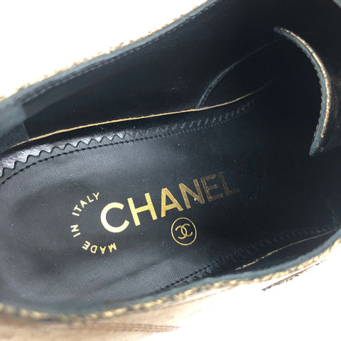 シャネル CHANEL スター シューズ 38 1/2 その他靴 ゴールド eitm0118