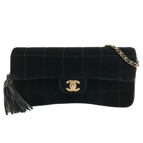 Chanel Schokoladen -Bar -Turnschock -Ketten -Umhängetasche Schwarz C3073