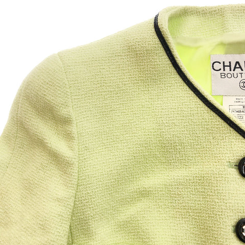 Chanel Chanel Coco Button Veste courte 95p Green clair EIT0239C2059