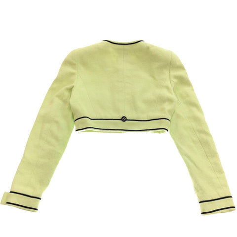 Chanel CHANEL Coco Button Short Length Jacket 95P Light Green EIT0239C –  NUIR VINTAGE